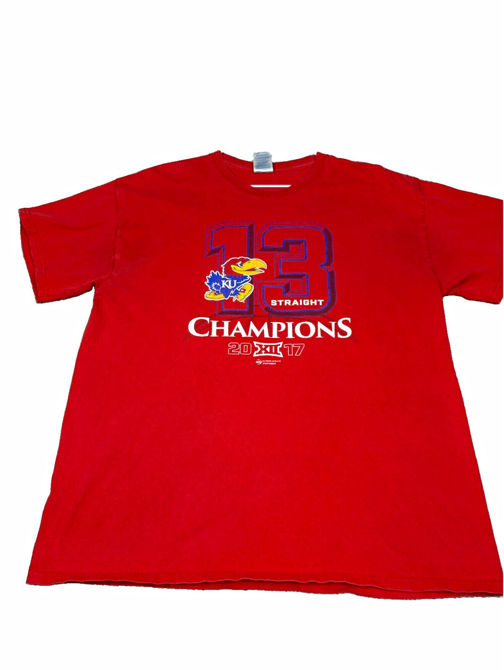 Kansas Jayhawks "13 Straight" Big 12 Champions T-Shirt